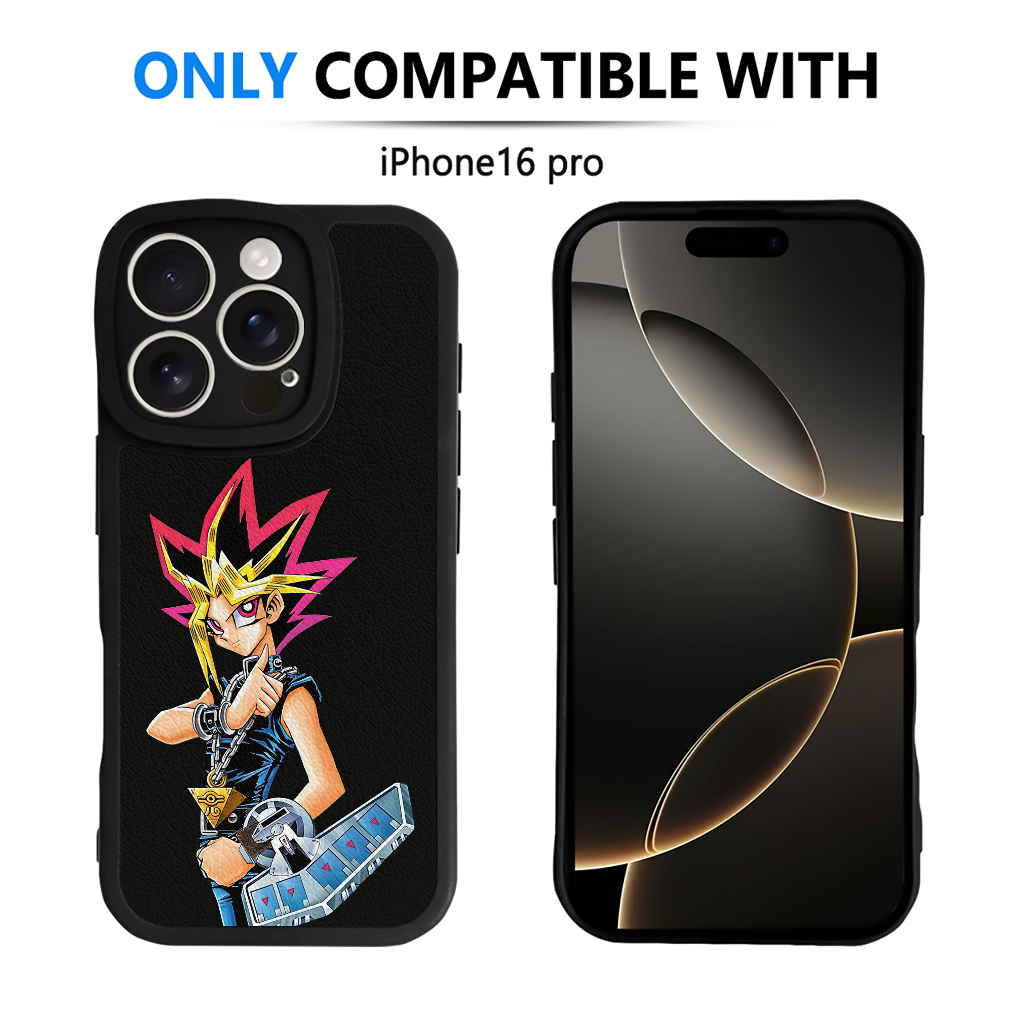 遊☆戯☆王 Yu-Gi-Oh! 【iPhone 16シリーズ対応】シリコンスマホケース（レザー調） 材質：シリコン